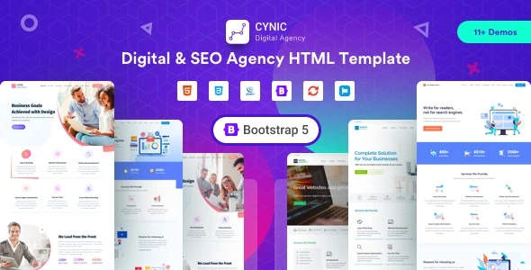 Cynic – Digital Agency HTML Template