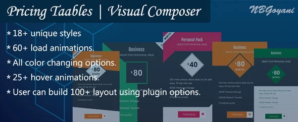 Visual Composer | Pricing Tables By NBGoyani