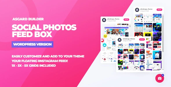 Social Photos Feed Box WordPress Plugin