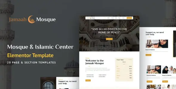Jamaah – Mosque & Islamic Center Elementor Template Kit