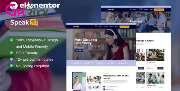 SpeakUp – Language Course & Translation Service Elementor Template Kit