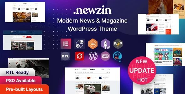 Newzin – WordPress Newspaper & Magazine Elementor Theme