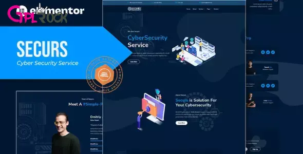Securs – Cyber Security Service Elementor Template Kit