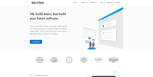 bizNext – Corporate Business Template Kit