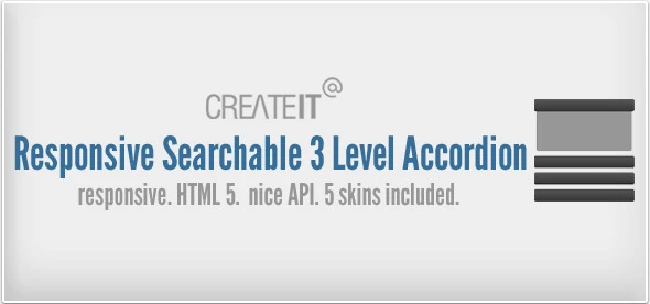 Responsive Searchable 3 Level Accordion For WordPress
