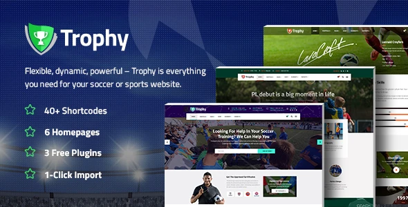 Trophy – Soccer and Football Club WordPress Theme