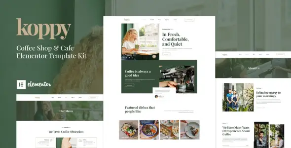 Koppy – Coffee Shop & Cafe Elementor Template Kit