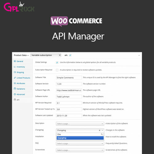 WooCommerce API Manager