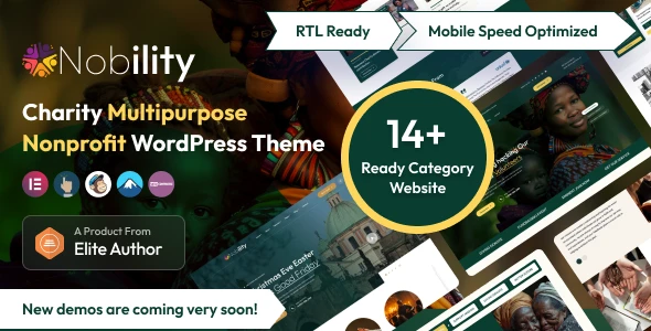 Nobility – Charity Nonprofit Multipurpose WordPress Theme
