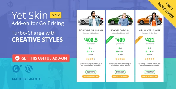 Yet Skin – Add-on for Go Pricing