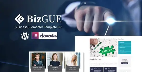BizGUE – Business Elementor Template Kit