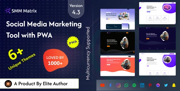 SMM Matrix – Social Media Marketing Panel with PWA