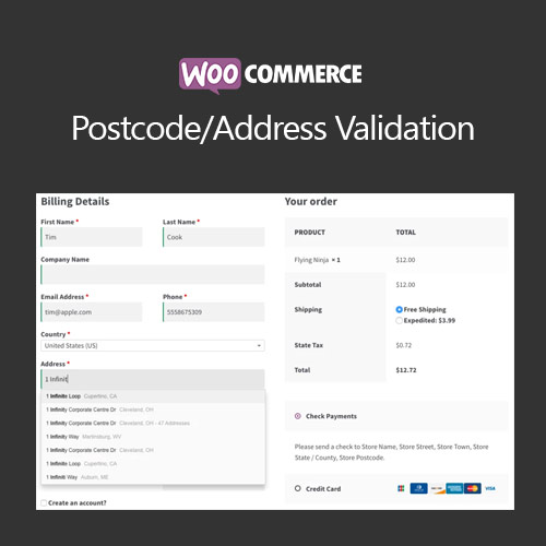 Postcode/Address Validation for WooCommerce
