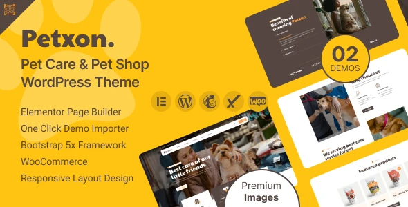 Petxon – Pet Care & Pet Shop WordPress Theme