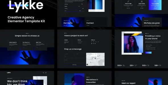 Lykke – Creative Agency Elementor Template Kit