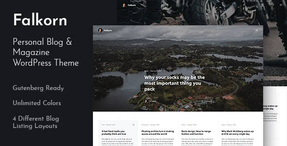 Falkorn – Personal Blog & Magazine WordPress Theme